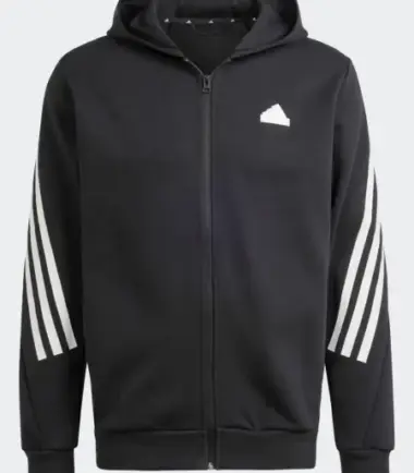 FELPA ADIDAS FUTURE ICON BLACK 3STRIPES - immagine 1