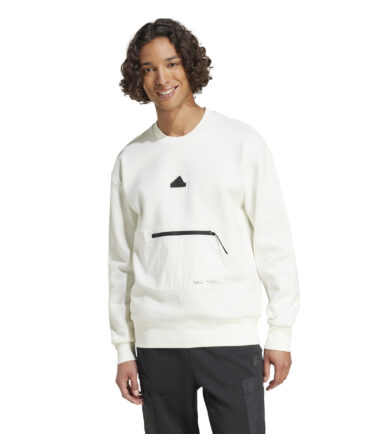 FELPA ADIDAS FL CREW WHITE - immagine 1