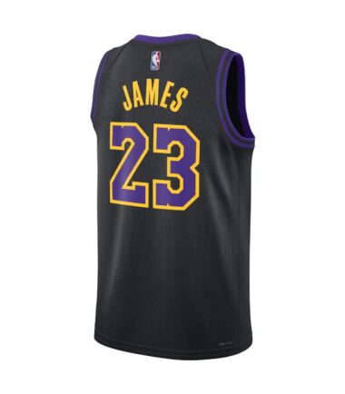 CANOTTA NIKE LOS ANGELES LAKERS SWINGMAN JERSEY CE JAMES - immagine 2