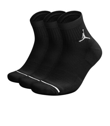 CALZE JORDAN JUMPMAN QUARTER SOCKS 3PACK BLACK - immagine 1