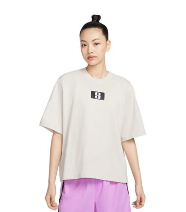 T-SHIRT NIKE WMNS SABRINA BOXY TEE "LIGHT BONE" - immagine 1