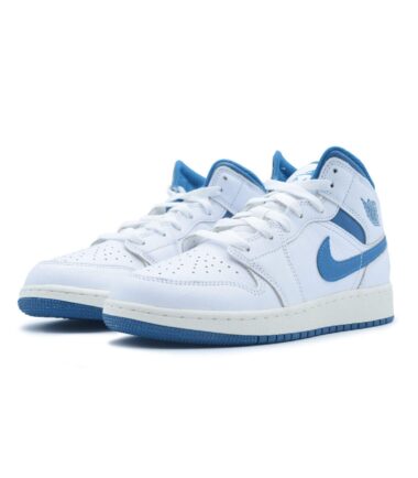 SCARPE NIKE AIR JORDAN 1 MID SE "INDUSTRIAL BLUE" GS - immagine 4