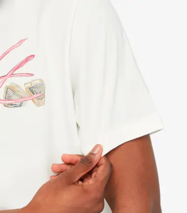 T-SHIRT JORDAN FLIGHT ESSENTIAL TEE SAIL - immagine 3