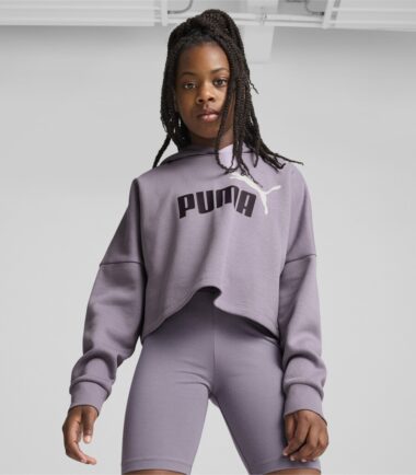 FELPA PUMA ESS LOGO CROPPED HOODIE bambina - immagine 3