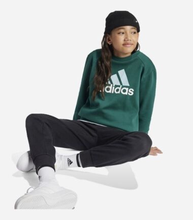 TUTA ADIDAS JUNIOR FLEECE TS GREEN - immagine 1