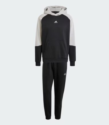 TUTA ADIDAS FLEECE CB ESSENTIAL BLU - immagine 4