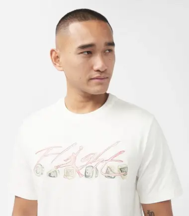 T-SHIRT JORDAN FLIGHT ESSENTIAL TEE SAIL - immagine 2