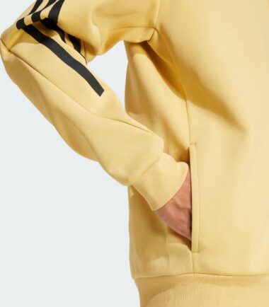 FELPA ADIDAS M FL 3STRIPES YELLOW - immagine 3