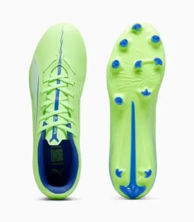 SCARPE PUMA CALCIO ULTRA 5 PLAY FG/AG FIZZY APPLE WHITE-B uomo - immagine 3