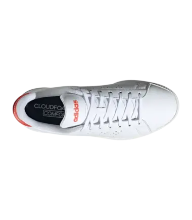 SCARPE ADIDAS ADVANTAGE 2.0 BIANCHE ARANCIONE donna - immagine 3