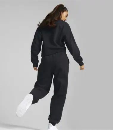 TUTA PUMA LOUNGEWEAR SUIT BLACK - immagine 3