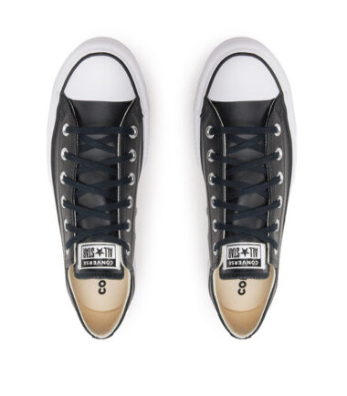 SCARPE CONVERSE DONNA CTAS LIFT OX BLACK WHITE - immagine 4