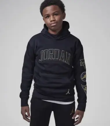 FELPA JORDAN ALL OF BRAND BLACK - immagine 1