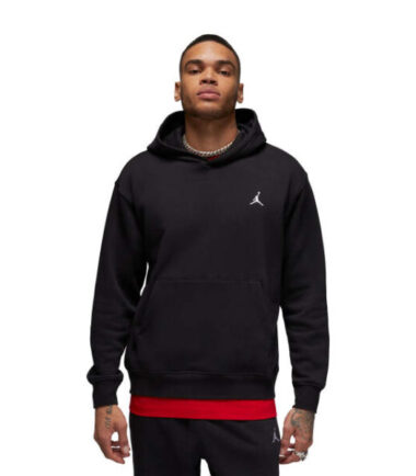 FELPA NIKE AIR JORDAN ESSENTIAL FLEECE PO HOODIE BLACK - immagine 1