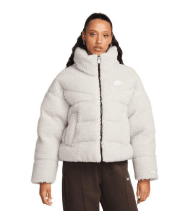 GIUBBOTTO NIKE WMNS City Sherpa Jacket "Light Bone" - immagine 1