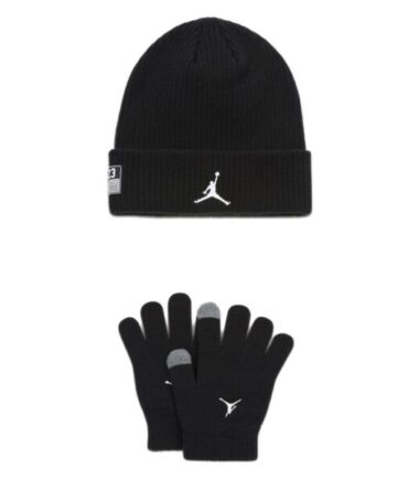 KIT JORDAN CAPPELLO GUANTI JUMPMAN BLACK - immagine 1