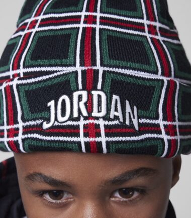 CAPPELLO JORDAN BEANIE PLAID POM bambino - immagine 3