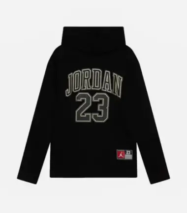 FELPA JORDAN JUMPMAN JUNIOR BLACK GOLD - immagine 1