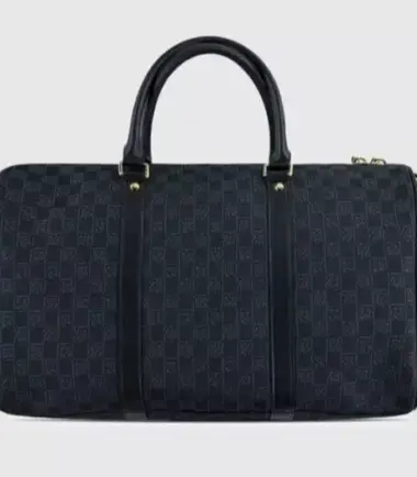BORSONE JORDAN MONOGRAM DUFFLE BAG BLACK - immagine 2