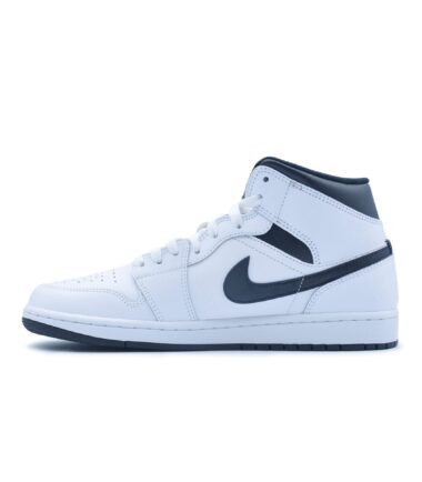 SCARPE NIKE AIR JORDAN 1 MID White Black - immagine 2