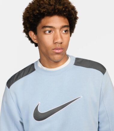 FELPA NIKE UOMO SWEATJERSEY CELESTE  uomo - immagine 3
