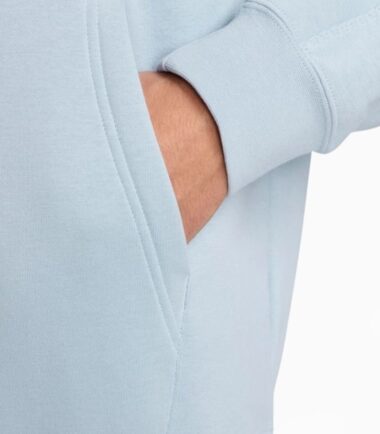FELPA NIKE UOMO SWEATSHIRT CON CAPPUCCIO CELESTE SPORTSWEAR - immagine 3