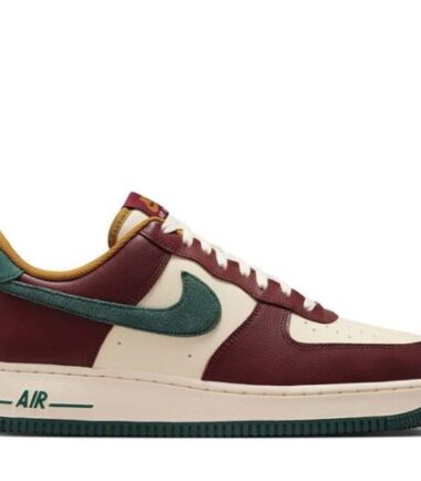 SCARPE NIKE AIR FORCE 1 '07 LV8 Vintage Green Dark Team Red - immagine 1