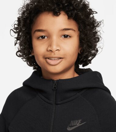 FELPA NIKE TECH NERO BAMBINO - immagine 3