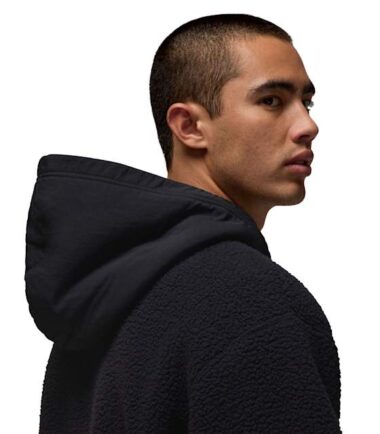 FELPA NIKE JORDAN Flight Sherpa PO Hoodie "Black" - immagine 5