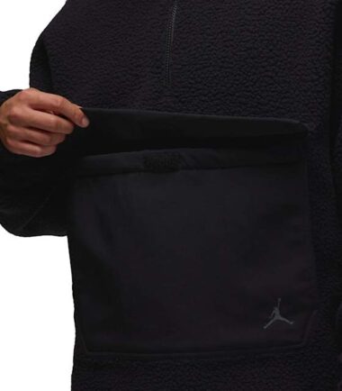 FELPA NIKE JORDAN Flight Sherpa PO Hoodie "Black" - immagine 3