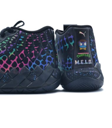 SCARPE PUMA MB.01 LAMELO TMNT BAXTER STOCKMAN BLACK/RED - immagine 3