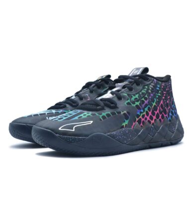 SCARPE PUMA MB.01 LAMELO TMNT BAXTER STOCKMAN BLACK/RED - immagine 4