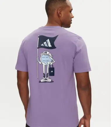 T-SHIRT ADIDAS EARTH DAY GRAPHIC VIOLA - immagine 3