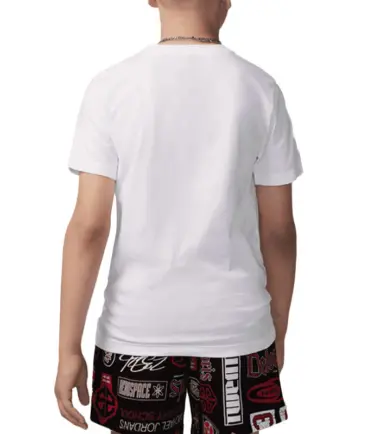 T-SHIRT JORDAN BAMBINO WHITE RED LOGO - immagine 3