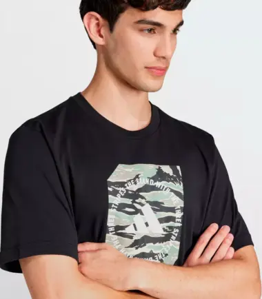 T-SHIRT ADIDAS MAN CAMO BOX TEE BLACK uomo - immagine 4