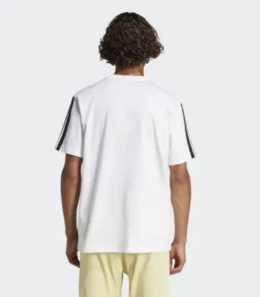 T-SHIRT ADIDAS 3 STRIPES SJ T B WHITE uomo - immagine 5