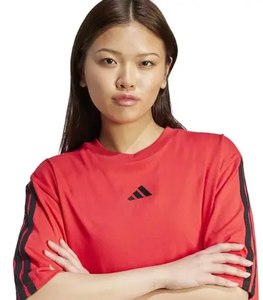 T-SHIRT ADIDAS 3 STRIPES SJ TLR RED donna - immagine 4
