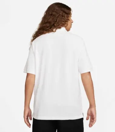 POLO NIKE CLUB SS UOMO WHITE - immagine 2