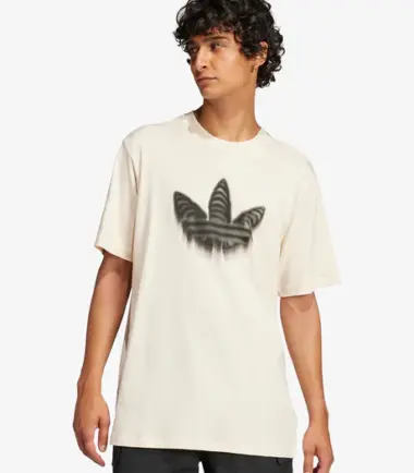 T-SHIRT ADIDAS SKELETON TEE BEIGE UOMO - immagine 2