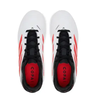 SCARPE ADIDAS COPA PURE III LEAGUE FG/MG WHITE-LUCK RED JR junior - immagine 4