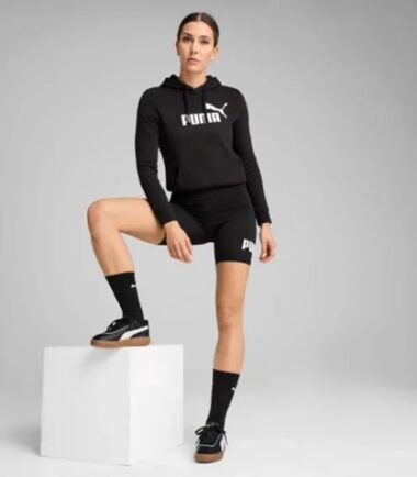 PANTALONCINO SHORTS PUMA ESS NO.1 LOGO 7" RUNNING, PUMA BLACK donna - immagine 3