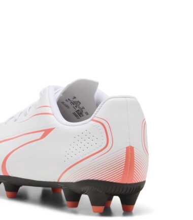 SCARPE PUMA VITORIA FG/AG JR PUMA WHITE-GLOWING RED junior - immagine 3