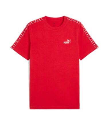 T-SHIRT PUMA ESS TAPE TEE, FOR ALL TIME RED uomo - immagine 1