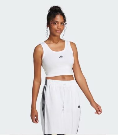 TOP ADIDAS ESSENTIALS SMALL LOGO WHITE - immagine 1