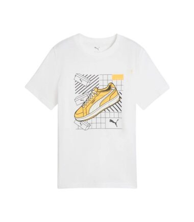 T-SHIRT PUMA GRAPHICS TEE IV PUMA WHITE BAMBINO - immagine 1