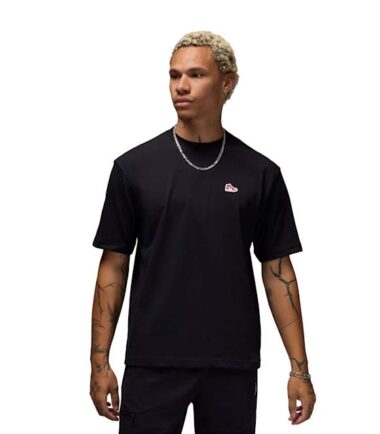 T-SHIRT NIKE JORDAN AJ1 Patch SS Tee "Black" - immagine 1