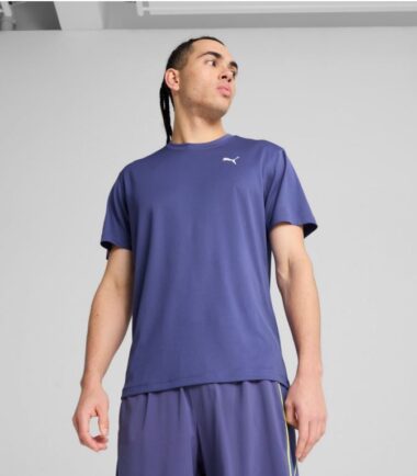 T-SHIRT PUMA UOMO GRAPHIC RUNNING FASTER TEE, BLUE CRYSTAL - immagine 1