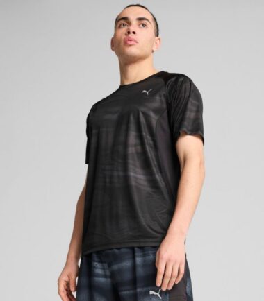 T-SHIRT PUMA UOMO RUN VELOCITY TEE, PUMA BLACK - immagine 1