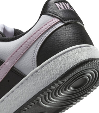 SCARPE NIKE DONNA COURT VISION LO NN BLACK/PINK FOAM-WHITE - immagine 5
