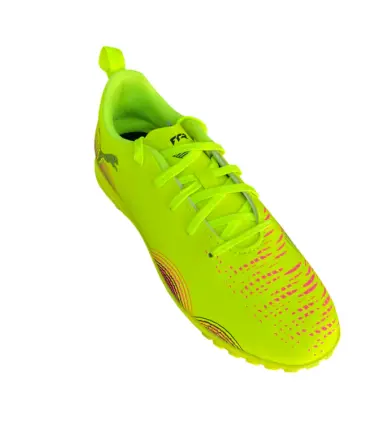 SCARPE PUMA FUTURE 8 PLAY TT ,YELLOW ALERT - PUMA BLACK junior - immagine 3